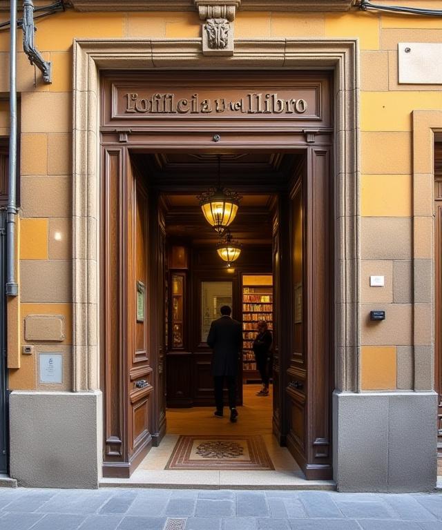 La facciata storica de L'Officina del Libro in Via del Proconsolo a Firenze.
